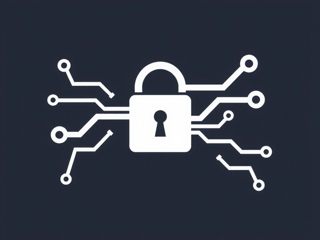 Digital privacy lock icon
